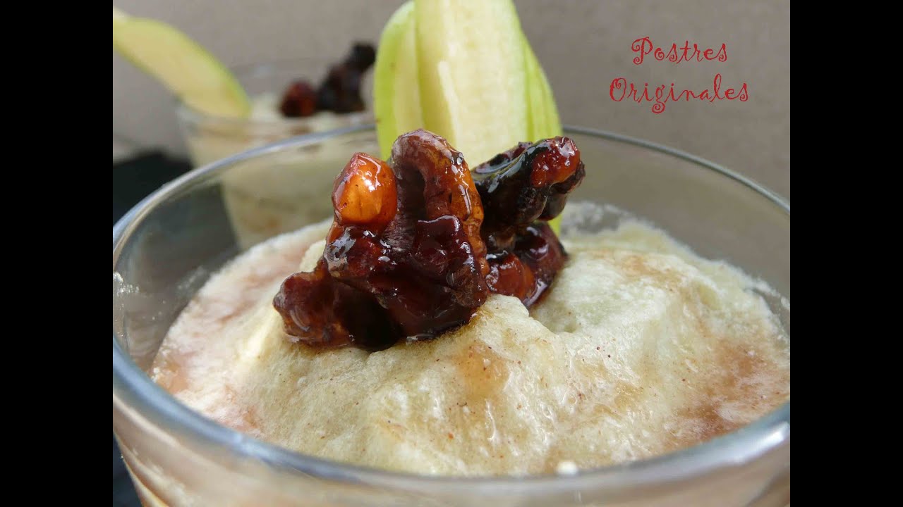 Mousse de Manzana - Postre Fácil