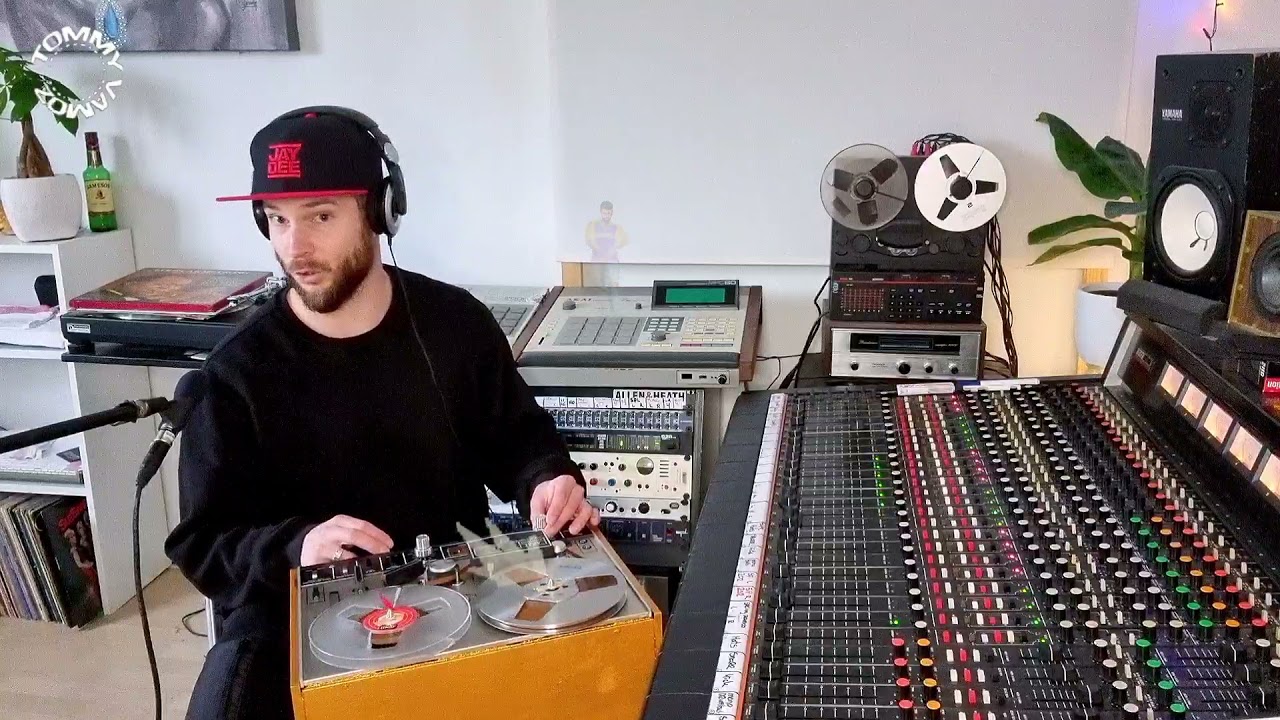 Барабаны Boombap на дешевом катушечном магнитофоне Akai 4000ds