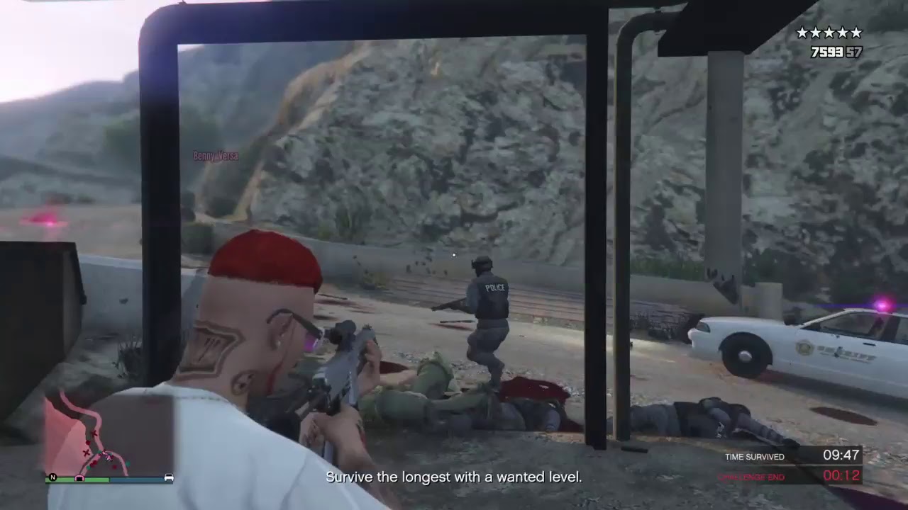 Gta 5 Online Most Wanted, GLITCH SPOT!!!