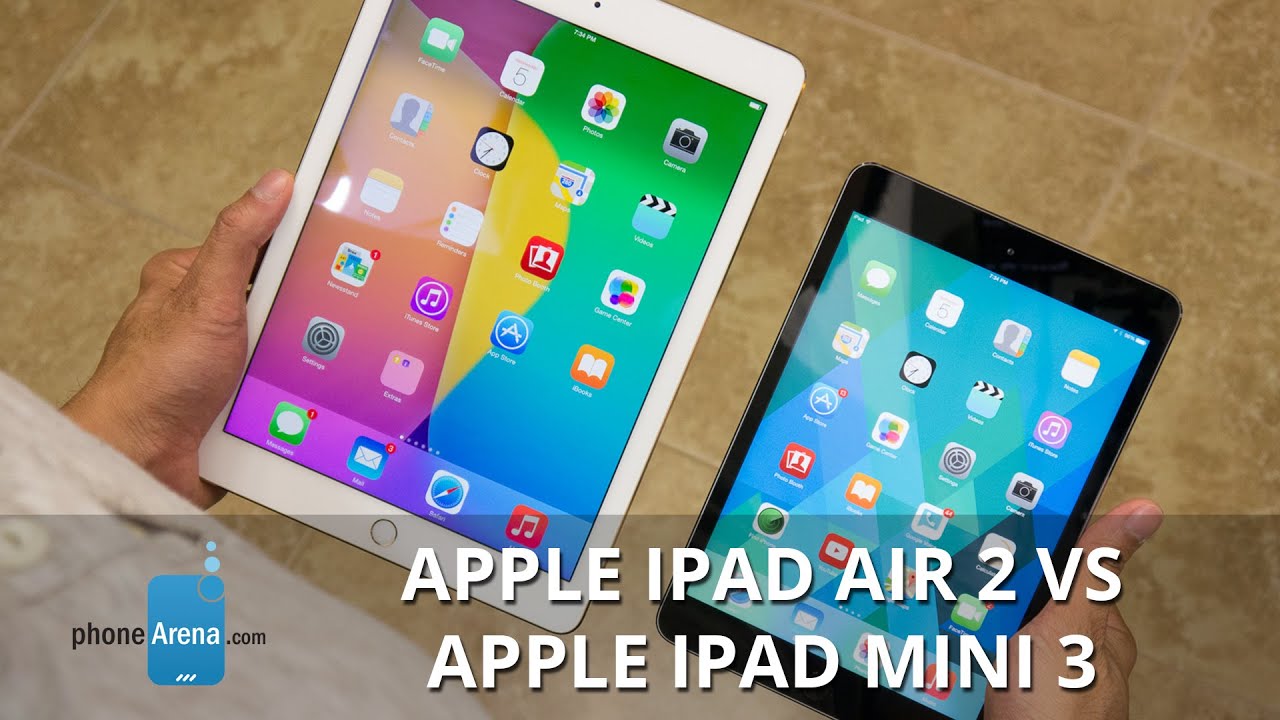 Apple iPad Air 2 против Apple iPad mini 3