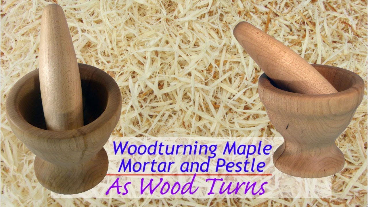 Woodturning Maple Mortar and Pestle