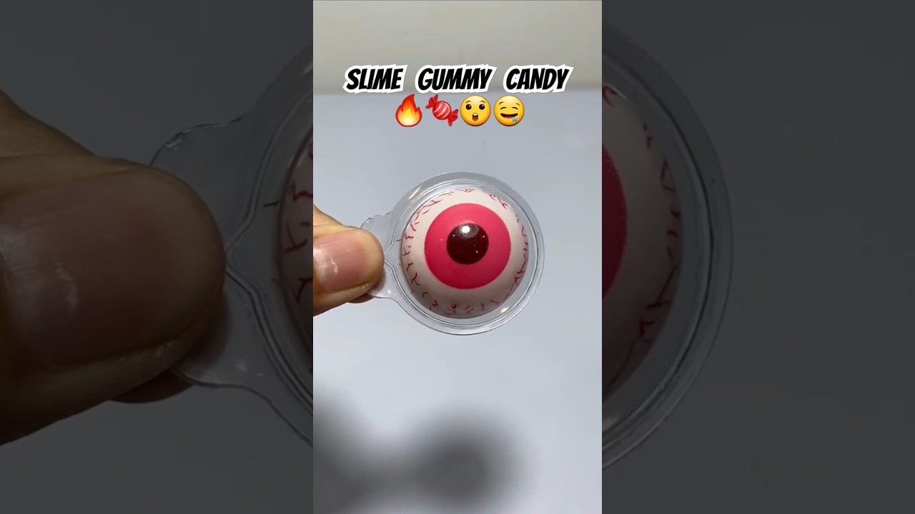 🍬Trolli Pop Eye Gummy Eyeball Candy🔥😱🤤 #shorts #gummy #eyeball #gummies #sweet #candy #slime #asmr