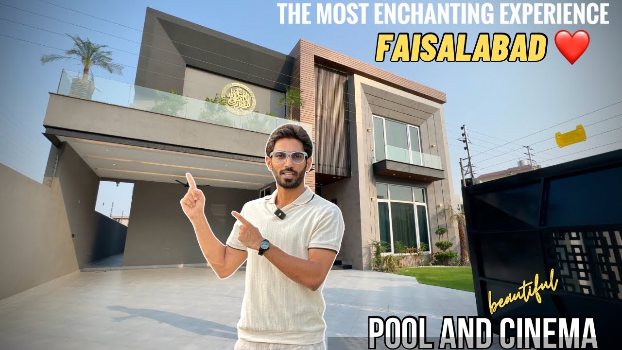 Fully-Furnished 1 Kanal (PLUNGE POOL+CINEMA) Luxury House For Sale in Faisalabad