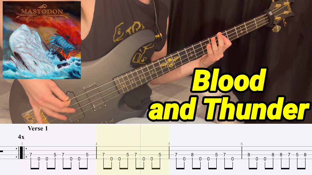Mastodon - Blood and Thunder - Bass Cover (With Tabs!)