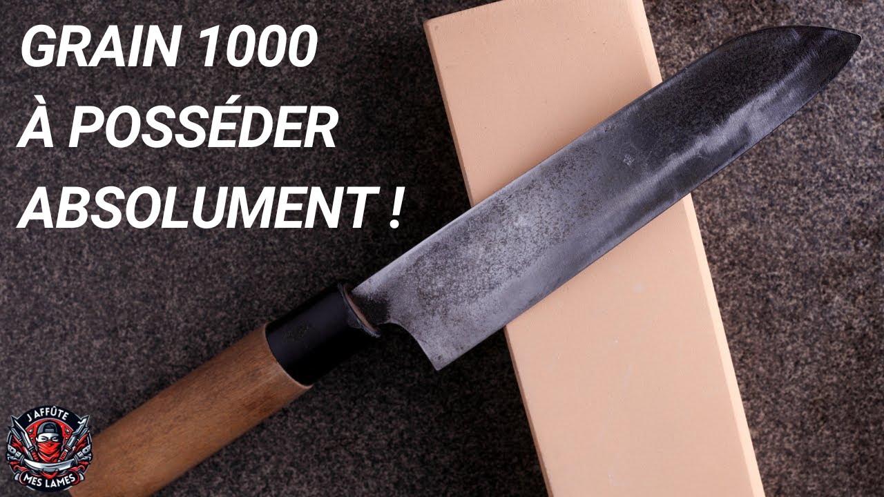 Aiguisage de couteaux : la pierre de grain 1000 à avoir absolument !