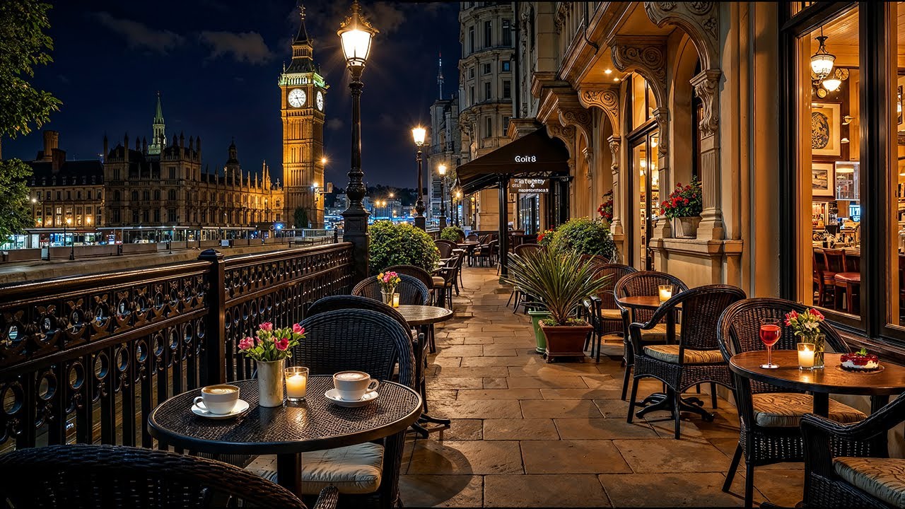 London Night Jazz Caf&eacute; ✨ Smooth Jazz & Chill Bossa Nova for an Elegant Evening Escape