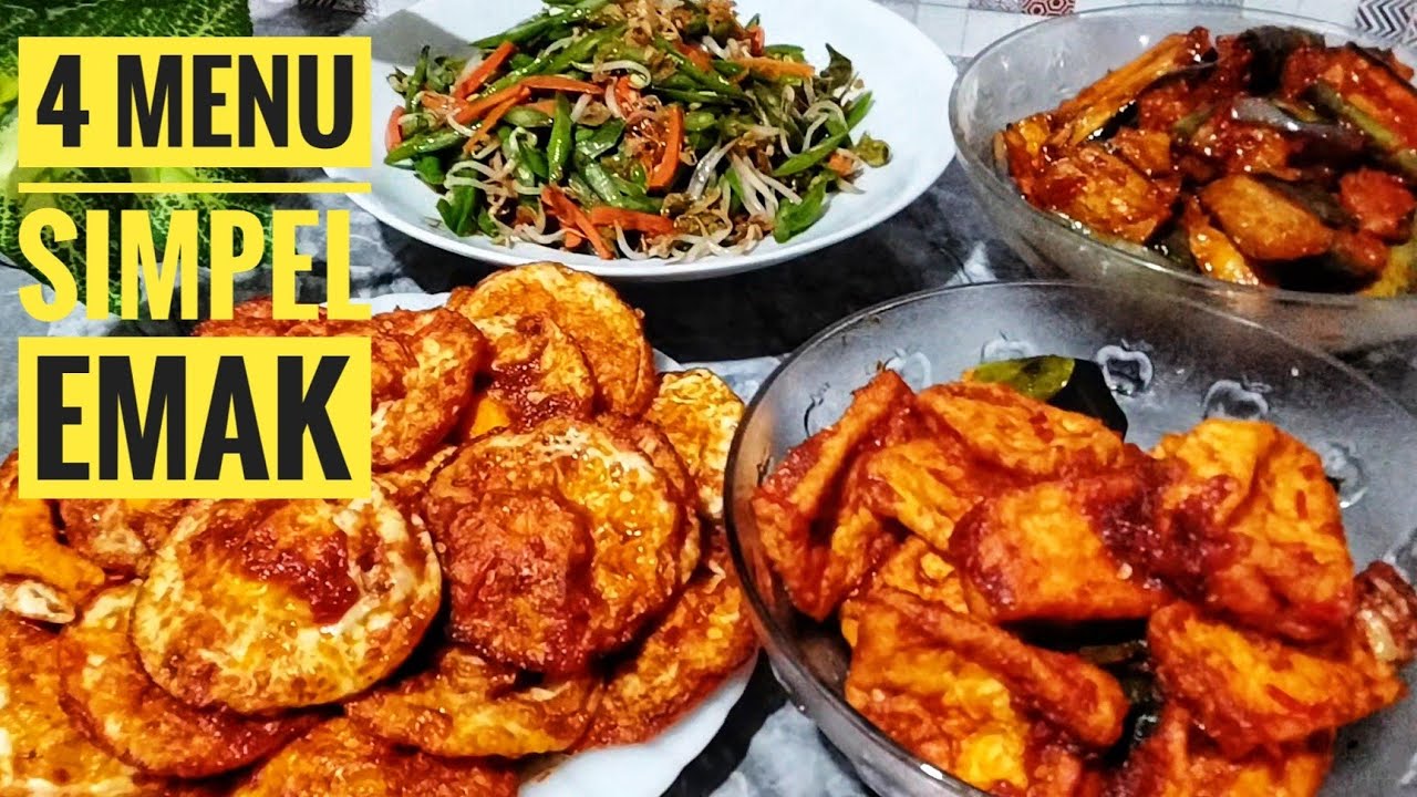 4 LAUK MENU SIMPEL RASA ISTIMEWA RESEP EMAK UNTUK NASI BUNGKUS 