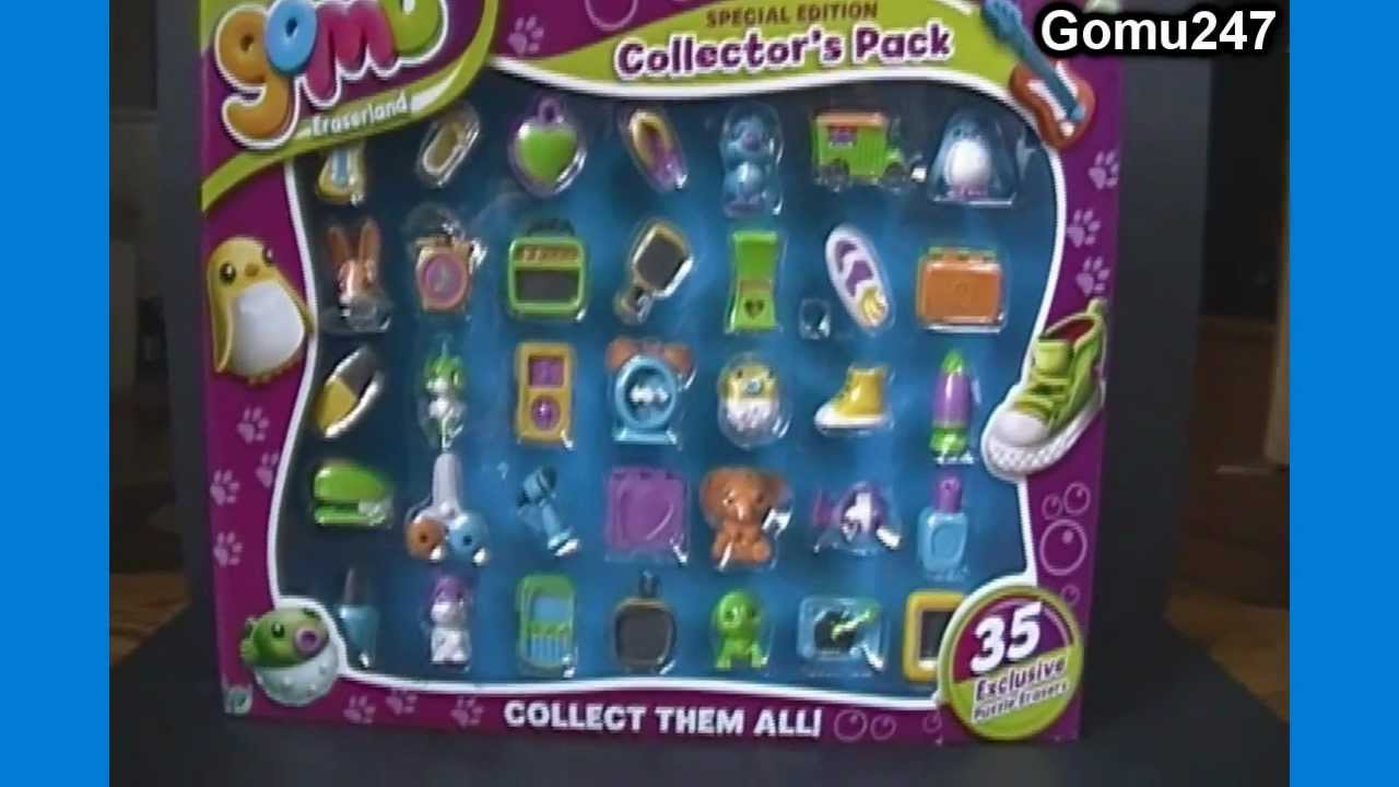 Открываем набор Gomu Collector's Pack из 35 коллекционных ластиков
