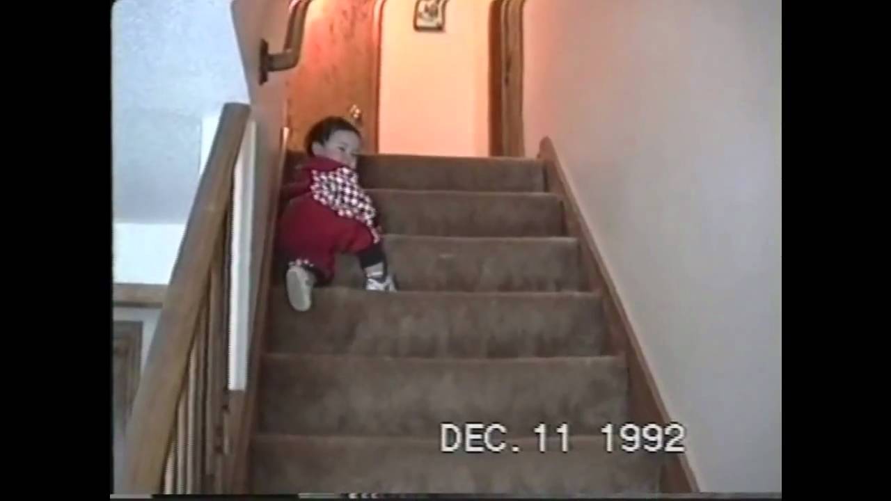 How to teach a one year old climb the stairs safely