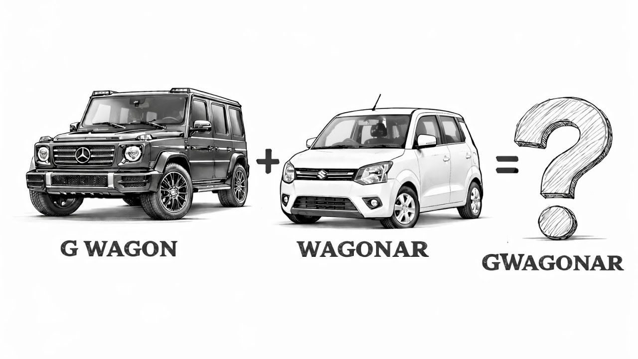 G WAGON + WAGONR = 💀😱 II #viral #video #art #carmix #car