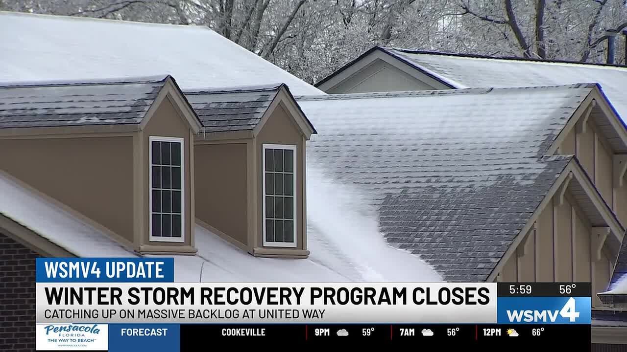 Winter storm recovery program closes