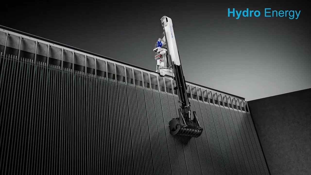 New generation trash rack cleaning machine - robot