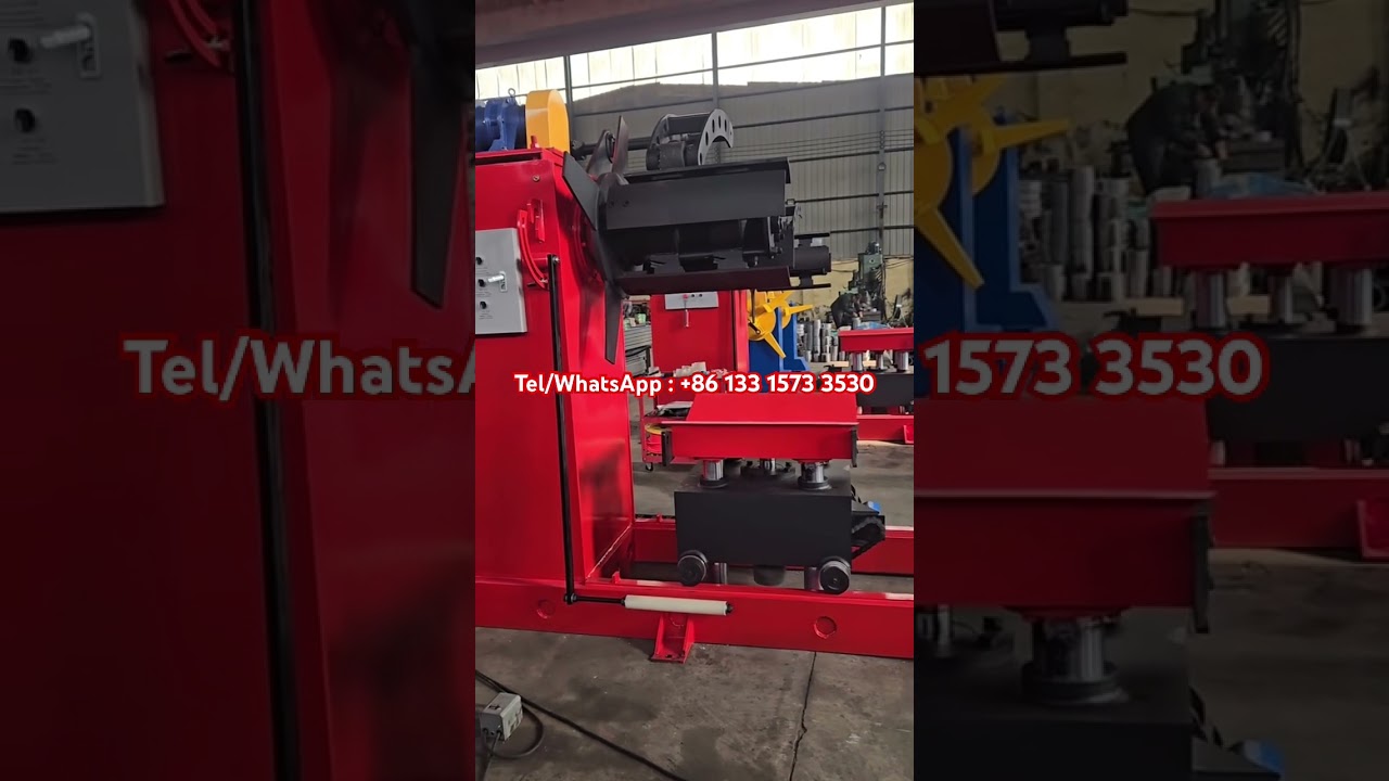 Automatic hydraulic decoiler for C/Z purlin roll forming machines