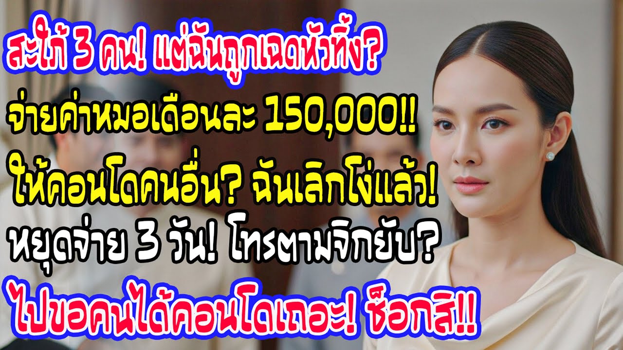 แม่แจกคอนโดสะใภ้อื่น เว้นฉันที่จ่ายค่าหมอ 1.5 แสน! พอหยุดจ่ายโทรทวง สวนกลับไปขอคนได้คอนโด!
