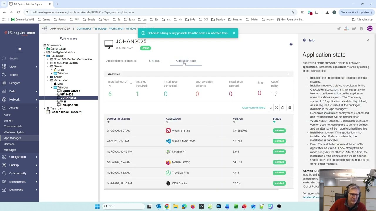 RG System suite - App Manager