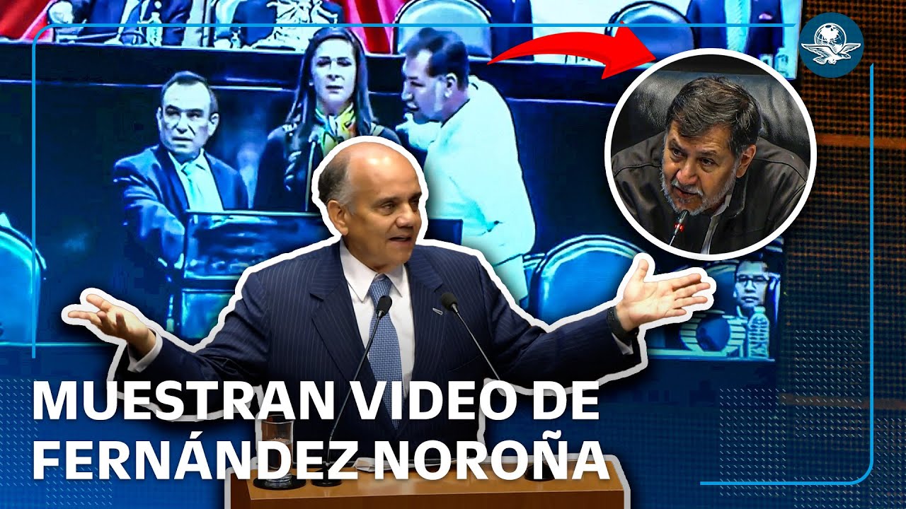 Llega el 2° round al Senado: exhiben video de Noroña