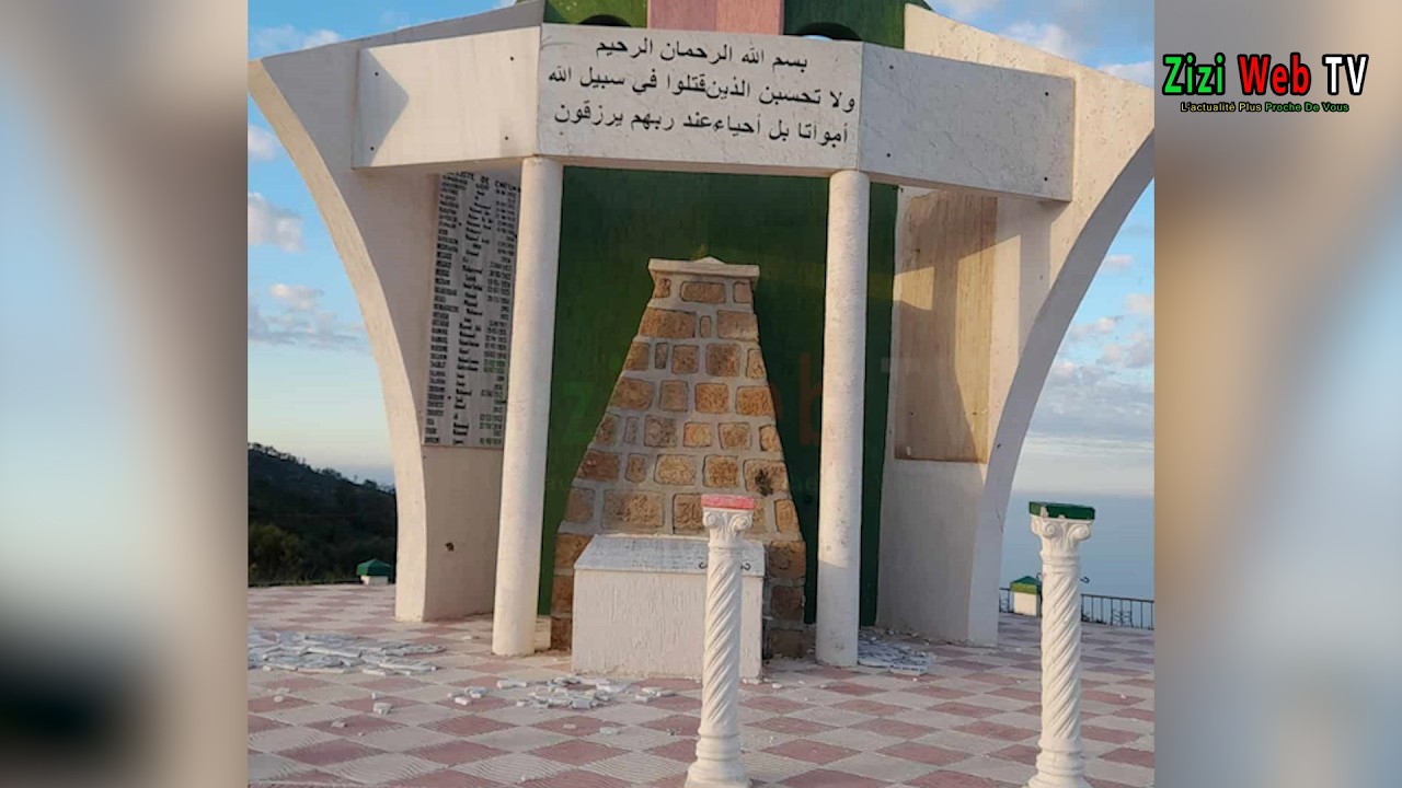 La Stèle Des Martyres De La Bataille De Agouni Uzidhoudh à Azeffoun Saccagé … Les Détails …