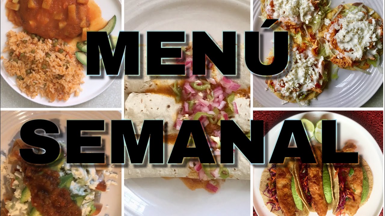 MENÚ SEMANAL | IDEAS DE COMIDAS CASERAS | BY VISAN