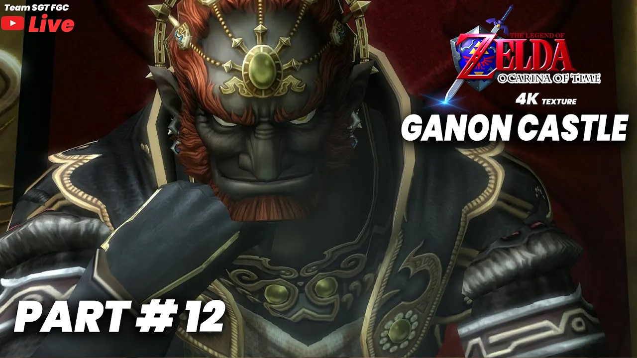 zelda oot 100% ganon castle Wakthrough Part 12 | Zelda ocrina of timeFire Temple 4k Live