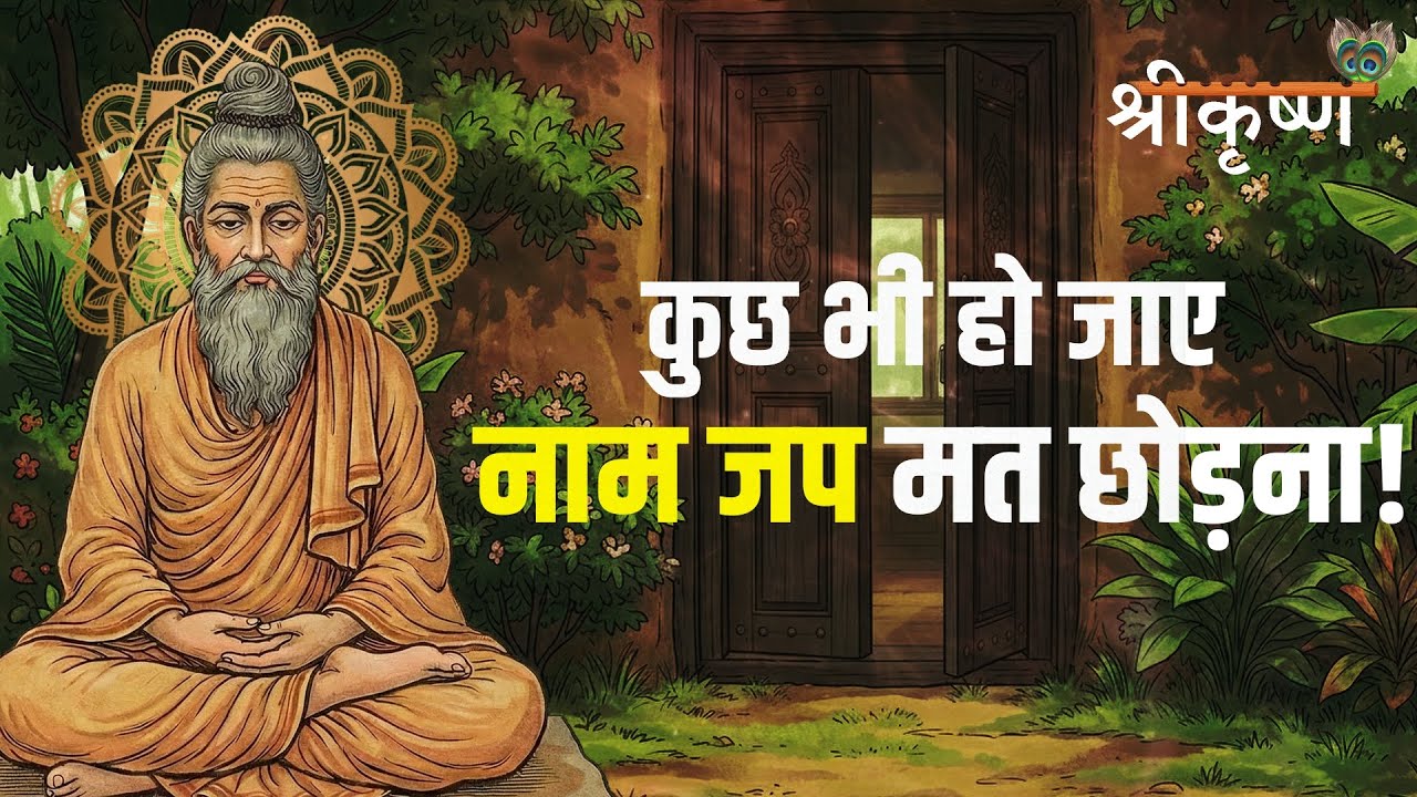 कुछ भी हो जाए नाम जप मत छोड़ना! | Shree Krishna #motivation #krishna #naamjap #geeta #bhajan