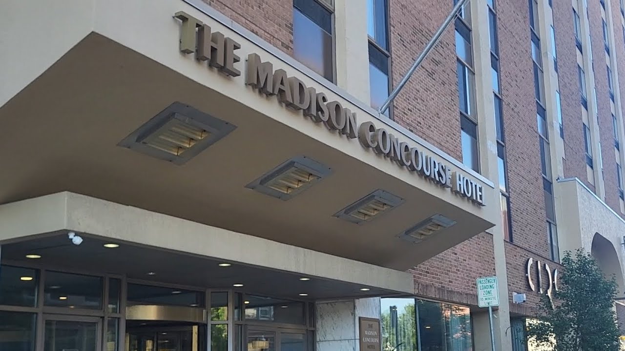 Отель Madison Concourse, экскурсия по бассейну и номерам &mdash; центр города Мэдисон, Висконсин &mdash; Capi...