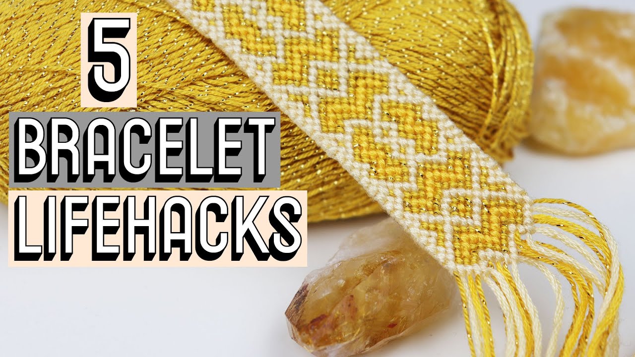 5 SIMPLE BRACELET HACKS [CC] || Friendship Bracelets