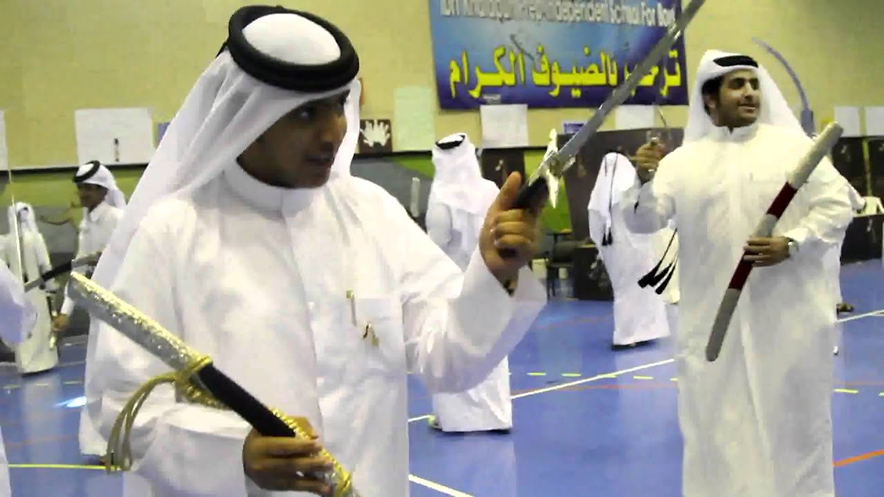 عرضة مدارس قطر (لعب ومحايل)