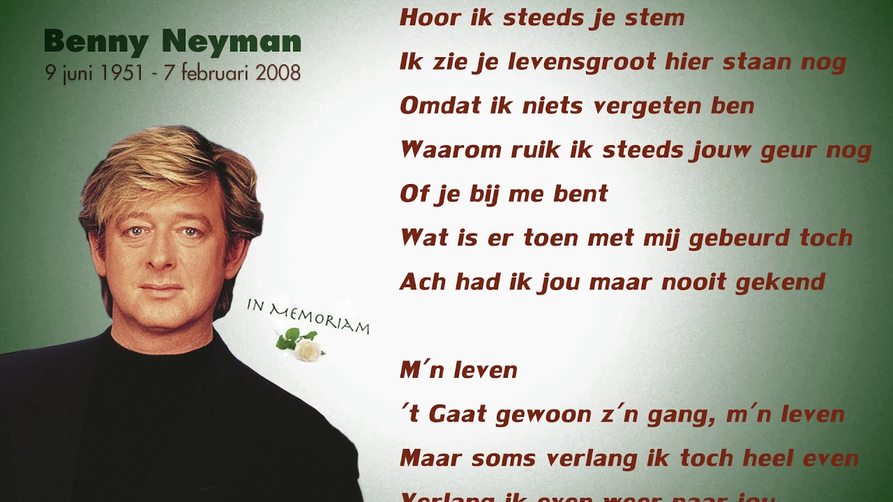 Benny Neyman - Waarom Fluister Ik Je Naam Nog (Lyrics Video)