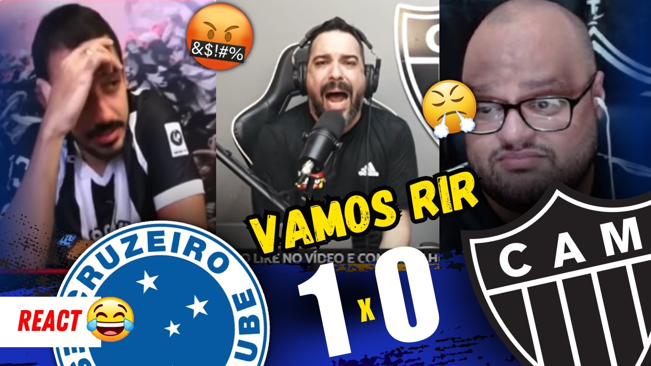 REAÇÕES DOS ATLETICANOS FRUSTRADOS - CRUZEIRO 1x0 ATLÉTICO | REACT FUTEBOL