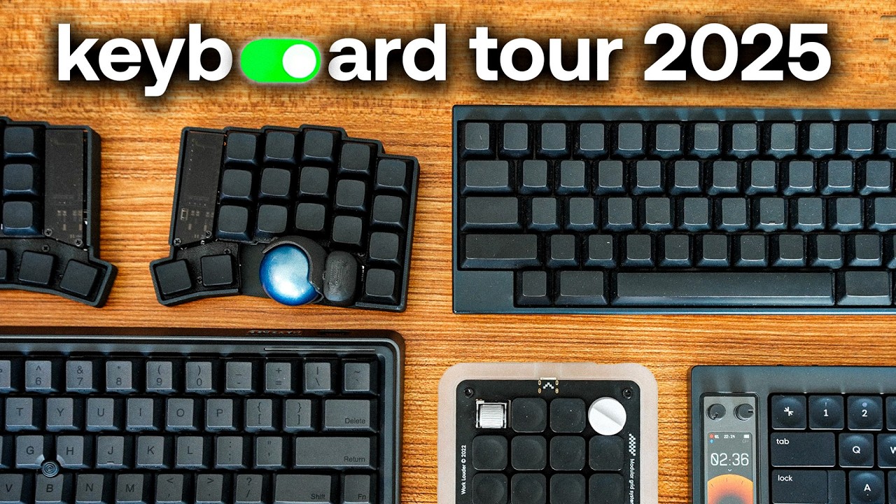 my favorite keyboard for coding and writing (keyboard tour 2025)