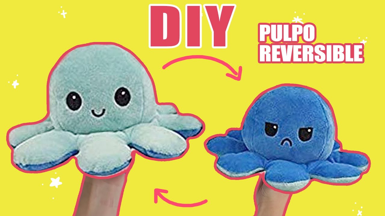 DIY PULPO REVERSIBLE! - PATRONES GRATIS!!