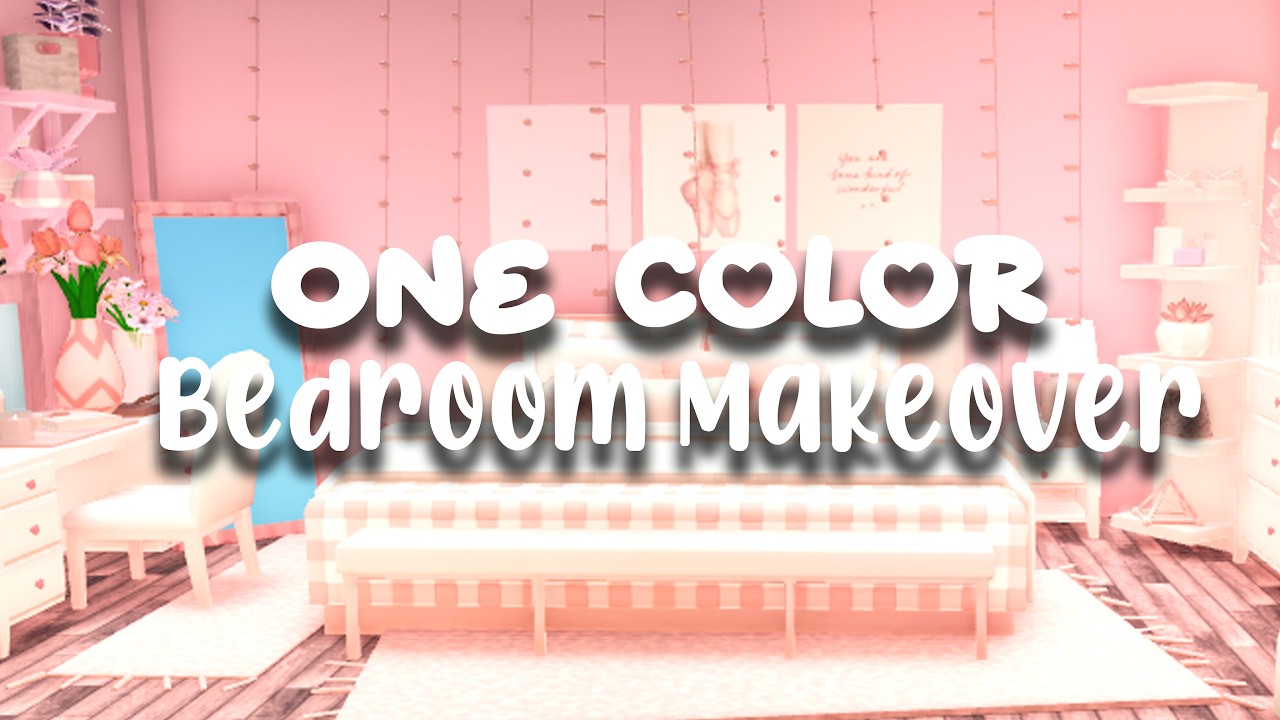 One Color Bedroom Makeover | Welcome To Bloxburg |
