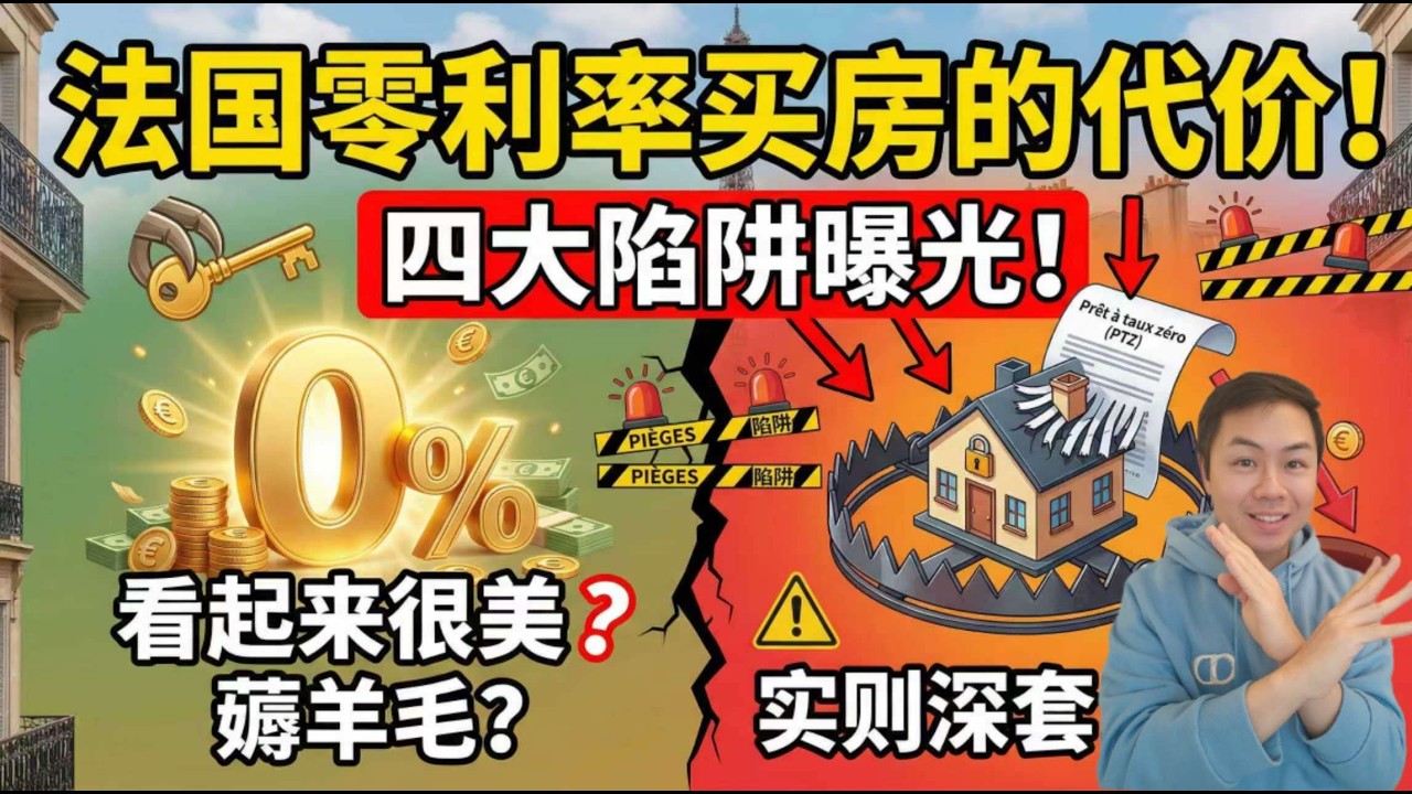 白嫖法国0利率贷款？揭秘法国PTZ买房背后的4个致命大坑！
