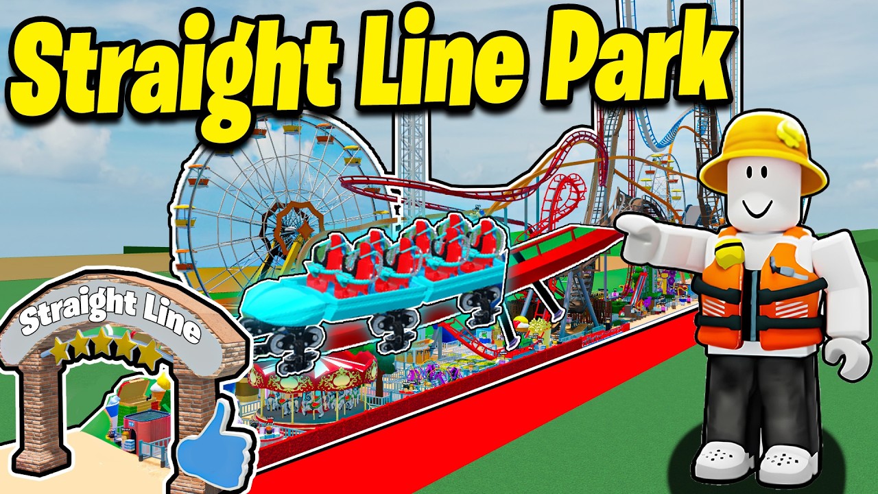 I Built a STRAIGHT LINE Park in Theme Park Tycoon 2!
