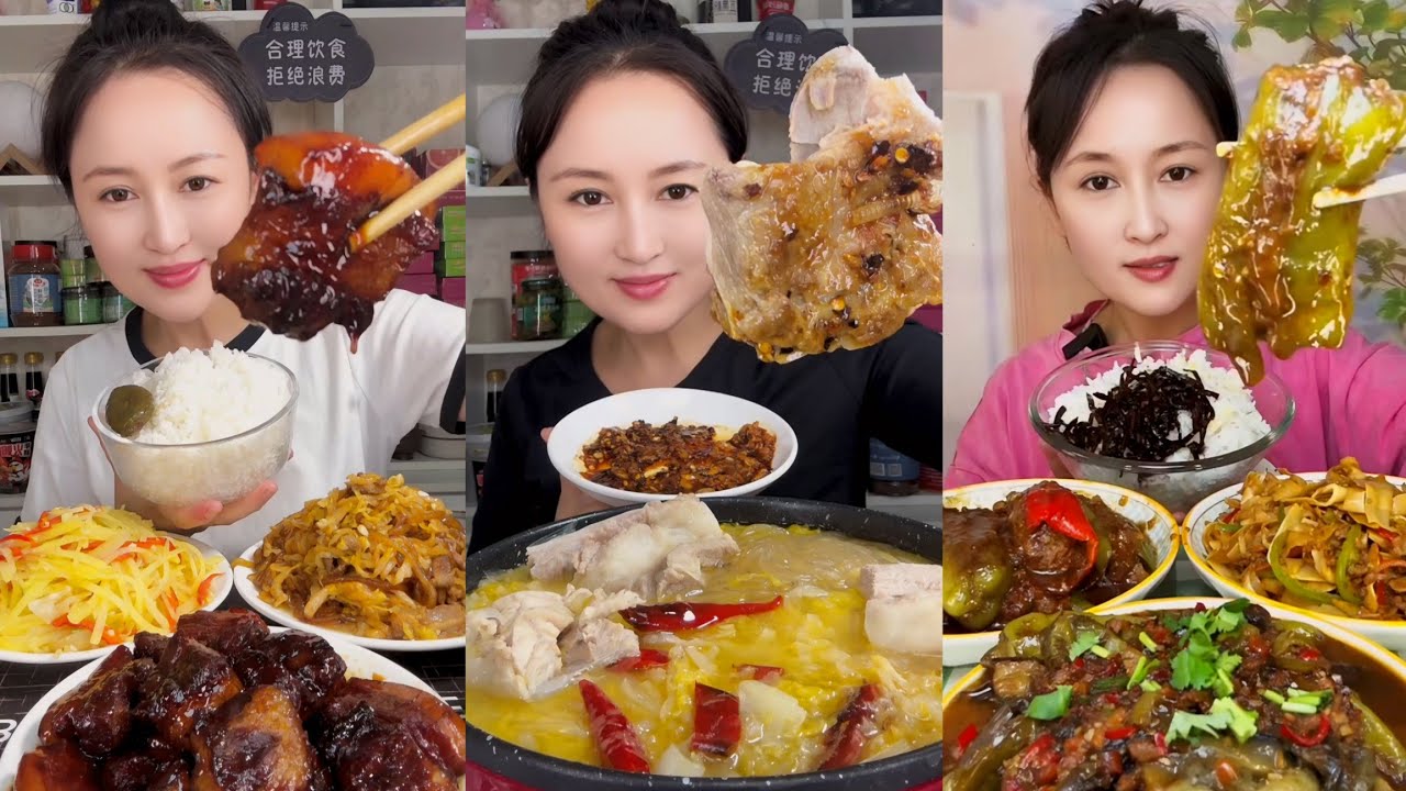 MUKBANG SPICY CHINESE FOOD 먹방 | 중국먹방 매운 | 매운삼겹살 먹방모음 | 중국당면 치킨 | 불닭밥/치킨카레/두부카레 | 중국가정식 먹방 | 중국음식 레시피