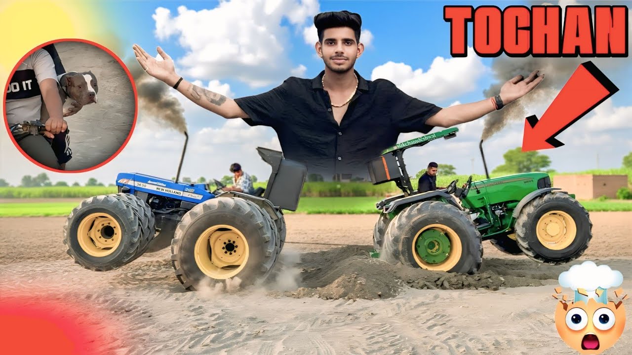 New holland 4x4 Vs john deere 4×4 tochan | 😱वार्ड का खतरनाक टोचन | New Holland 3630 Vs John Deere
