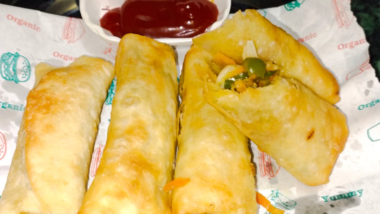 Make best ✅ and super tasty 😋 spring roll 🌯[Saba's Recipe Kitchen]Made by: Saba Perveen 
