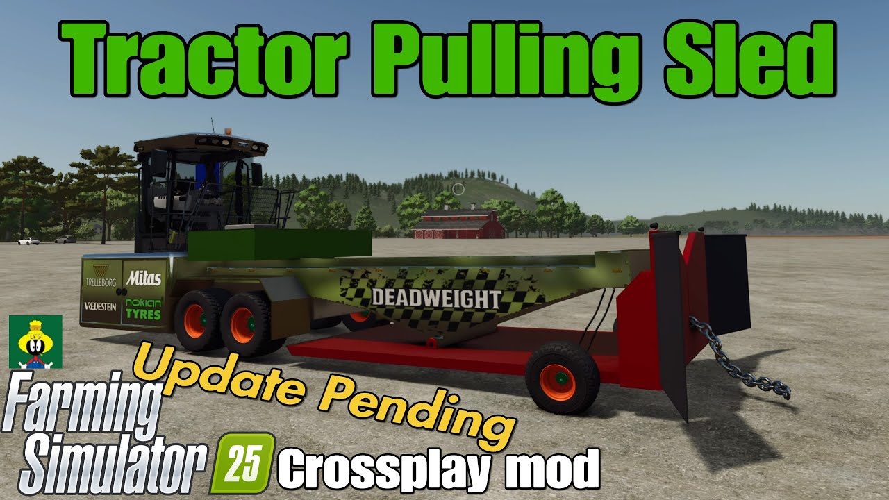 Tractor Pulling Sled / Кроссплатформенный мод FS25