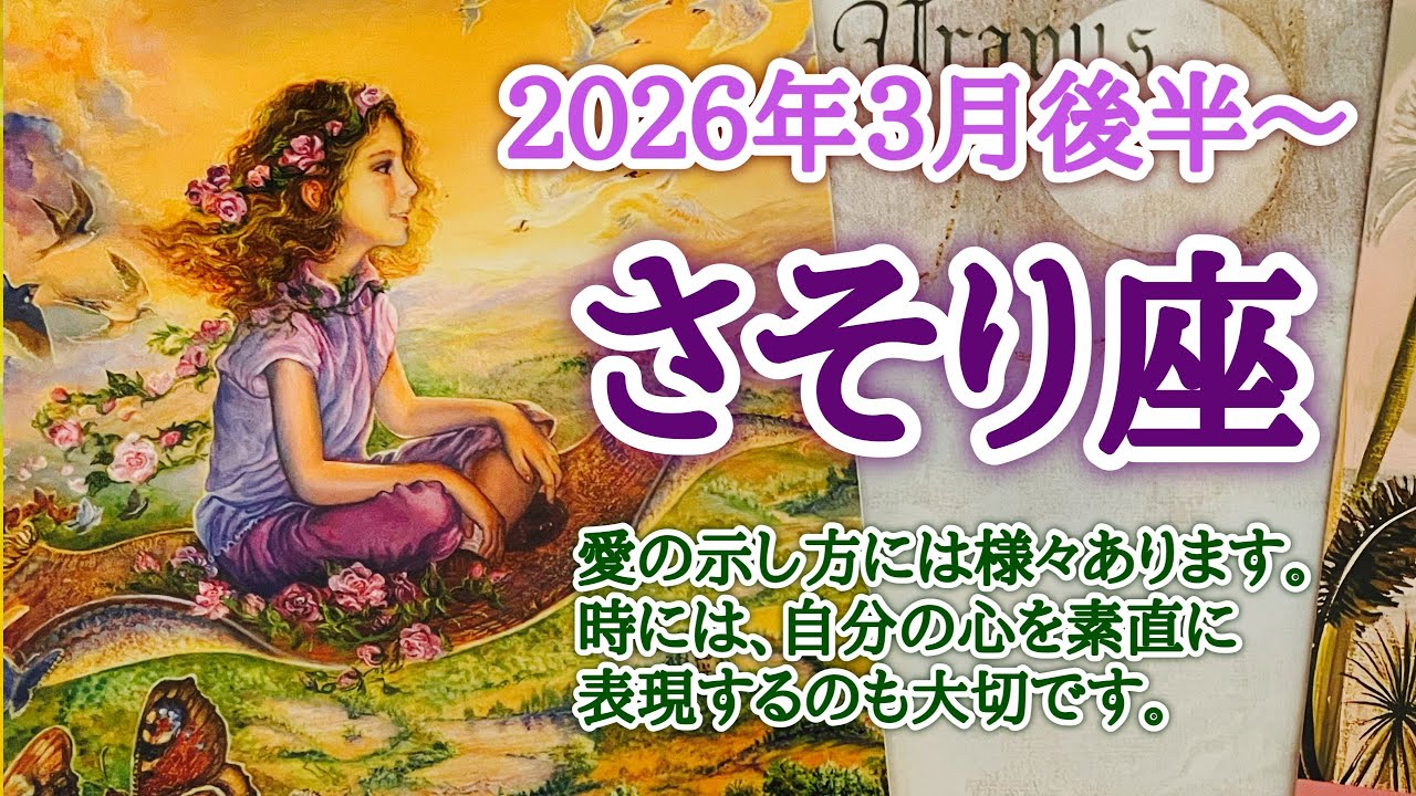あなたの愛が誰かを守ります🛡️さそり座♏️２０２６年３月16〜31日頃まで