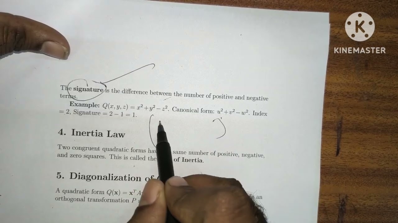 Quadratic Forms |PG TRB Mathematics |Complete Guide for 3000+ booklet and it's test batch 9384686847