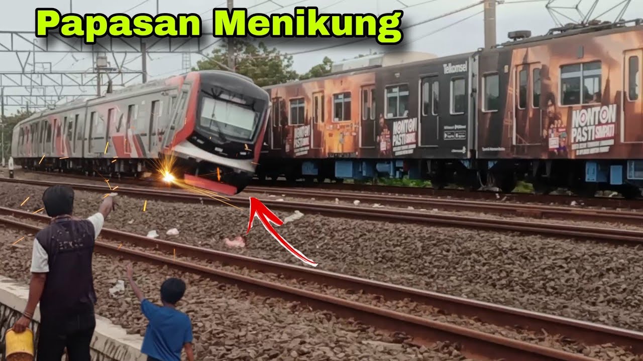 PAPASAN MENIKUNG‼️KERETA API PANJANG | KERETA API INDONESIA | KRL