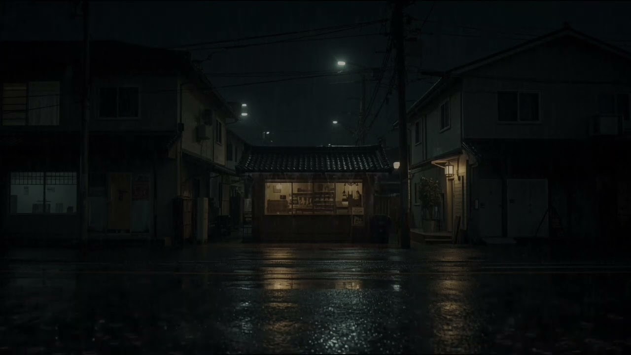 Rainy Night Walk in Japan | Deep Sleep Rain ASMR for Relaxation & Calm Mind