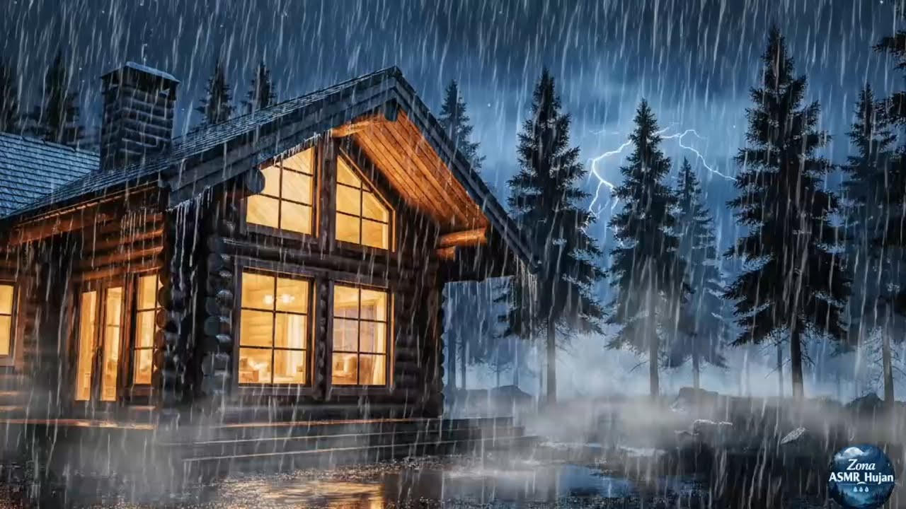 🌧️Suara Hujan + Guntur Yang Menenangkan ✨Cocok Untuk Insomnia & susah tidur 