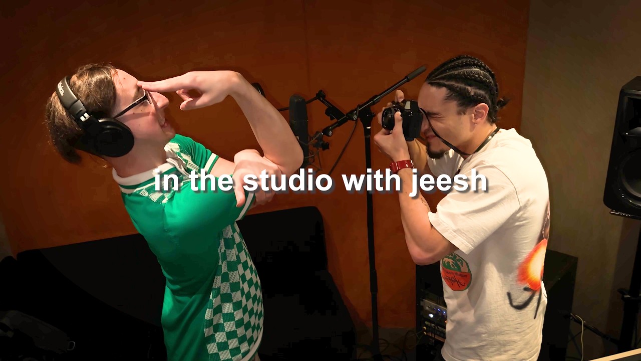 In the studio with Jeesh.