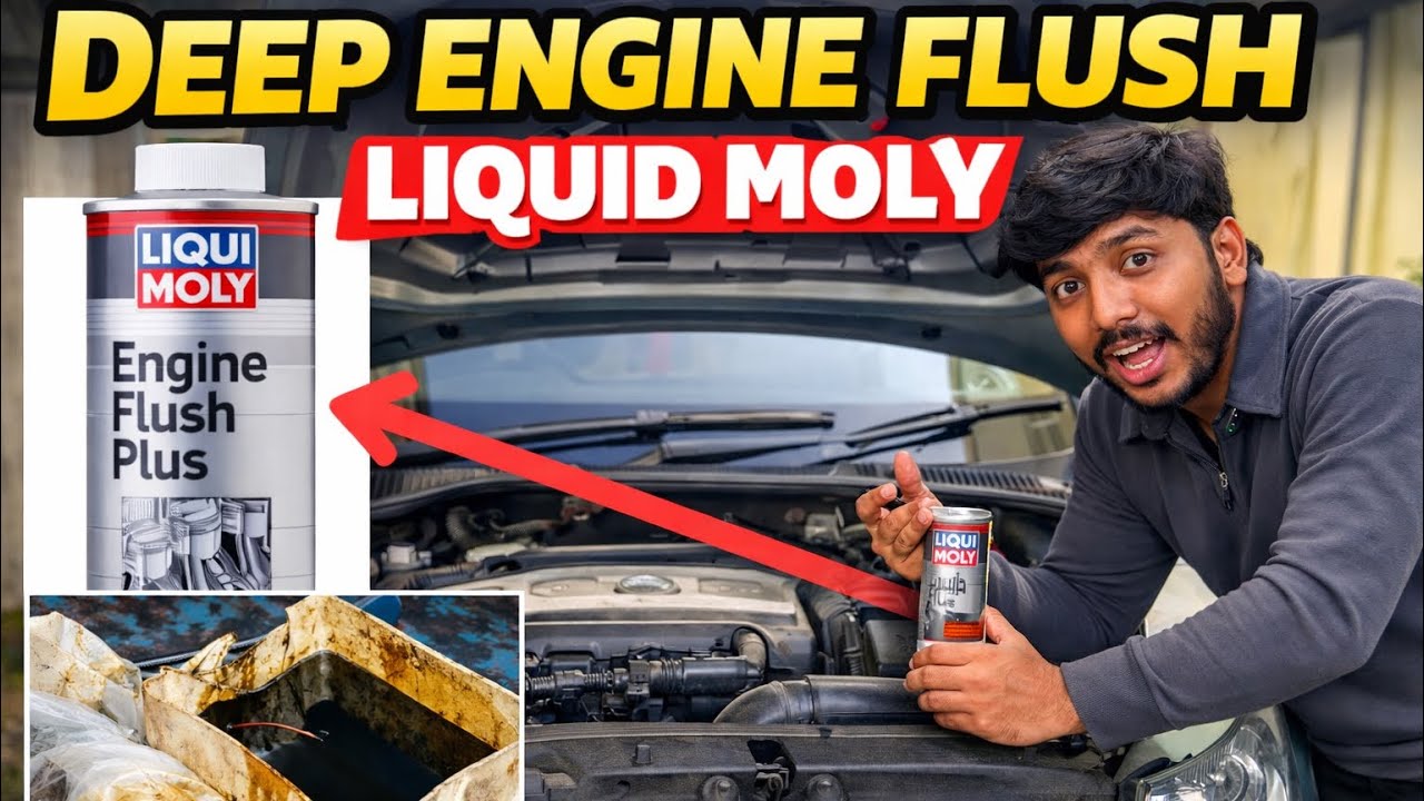 Engine Oil Flush at Home 🔧 | Car Deep Engine Cleaning with Liqui Moly | Step-by-Step Guide ✅