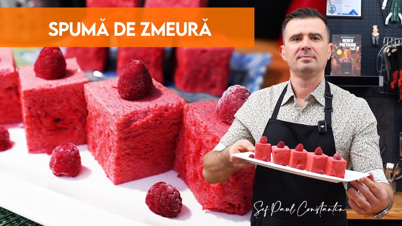 Spuma de zmeură care se topește în gură 🍓 Gata în câteva minute 💥 Șef Paul Constantin