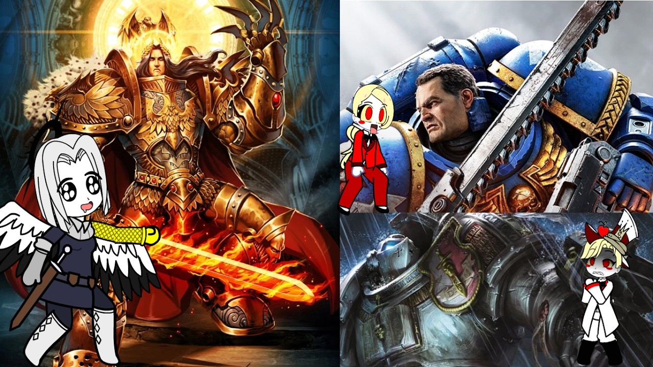 Hazbin Hotel reacts to | Space Marines | Warhammer 40K (With a twist~)