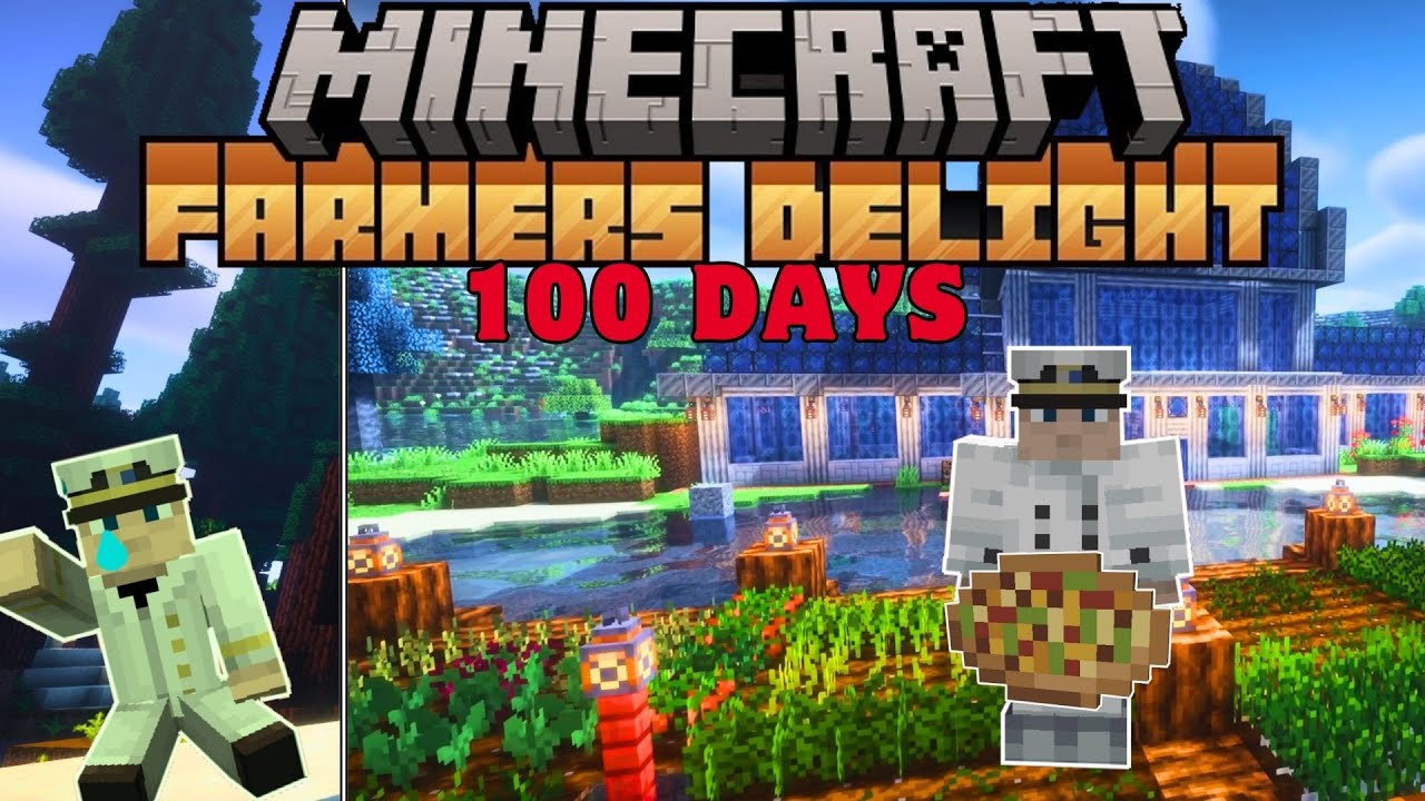 I Survived 100 Days as the ULTIMATE FARMER in FARMER'S DELIGHT