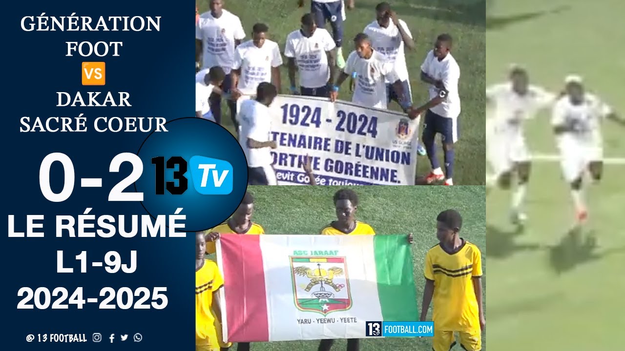 L1-9J: LE LEADER GORÉE FRAPPE FORT ET INFLIGE SA 1ÈRE DÉFAITE AU JARAAF DE DAKAR (2-0) LE RÉSUMÉ