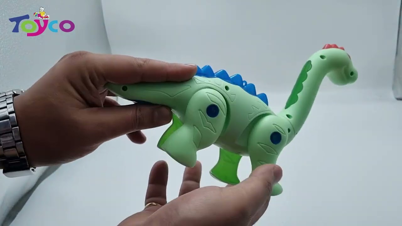 Toyco Walking Dinosaur Toy with Light and Sound, Walking Moving Dinosaur Toys For Kids